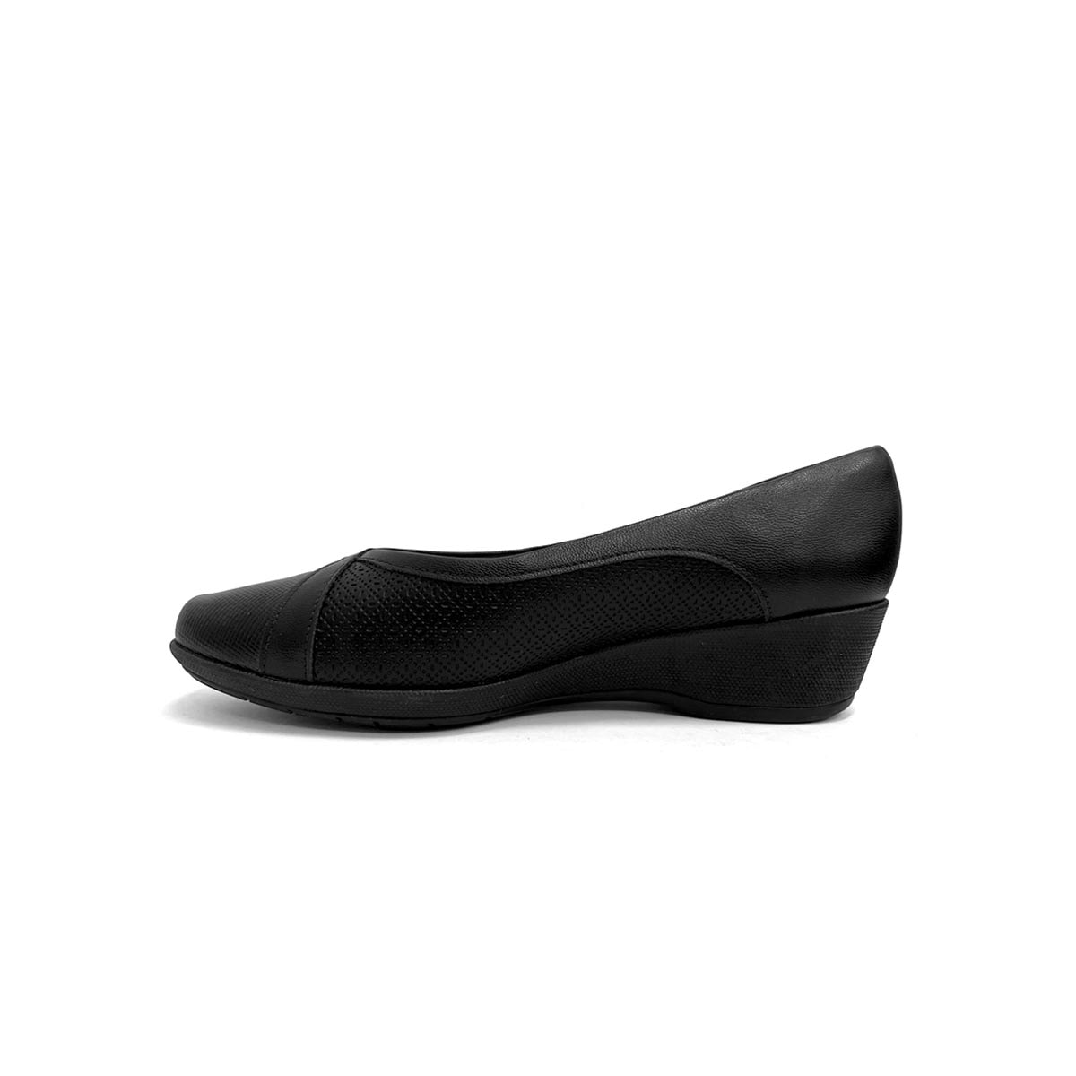 Sapato Piccadilly Anabela Conforto 143247 Preto