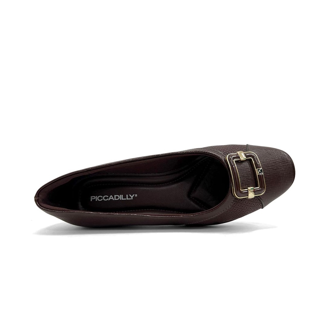 Sapato Piccadilly Anabela Conforto 143248 Cacau Sapato Piccadilly Anabela Conforto 143248 Cacau