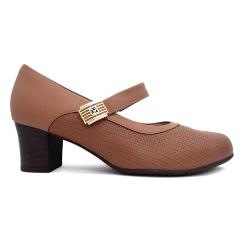 Detalhe - Sapato Piccadilly Boneca Joanete 110141 Terracota