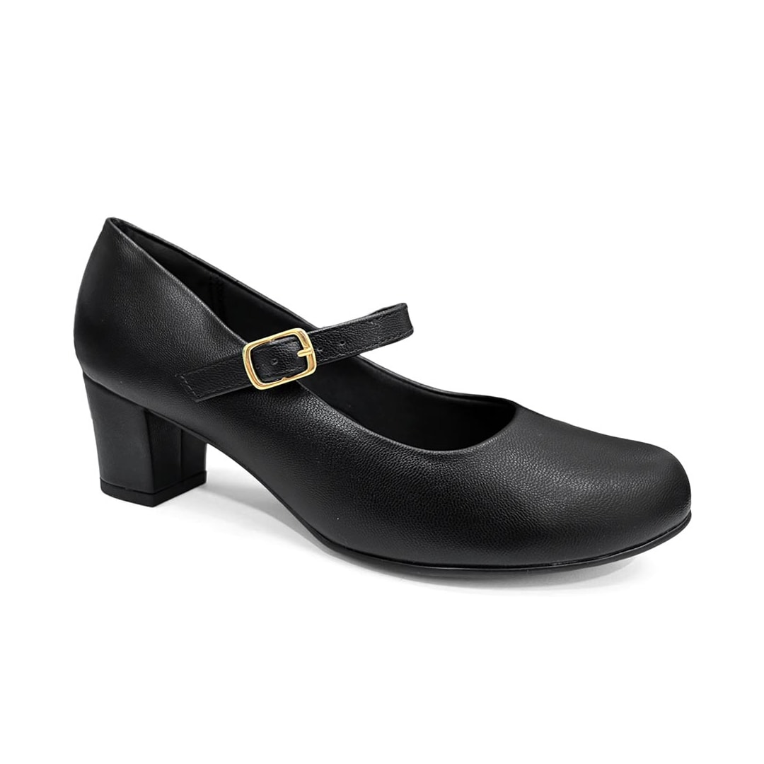 Sapato Piccadilly Boneca Salto Bloco 110208 Preto Sapato Piccadilly Boneca Salto Bloco 110208 Preto