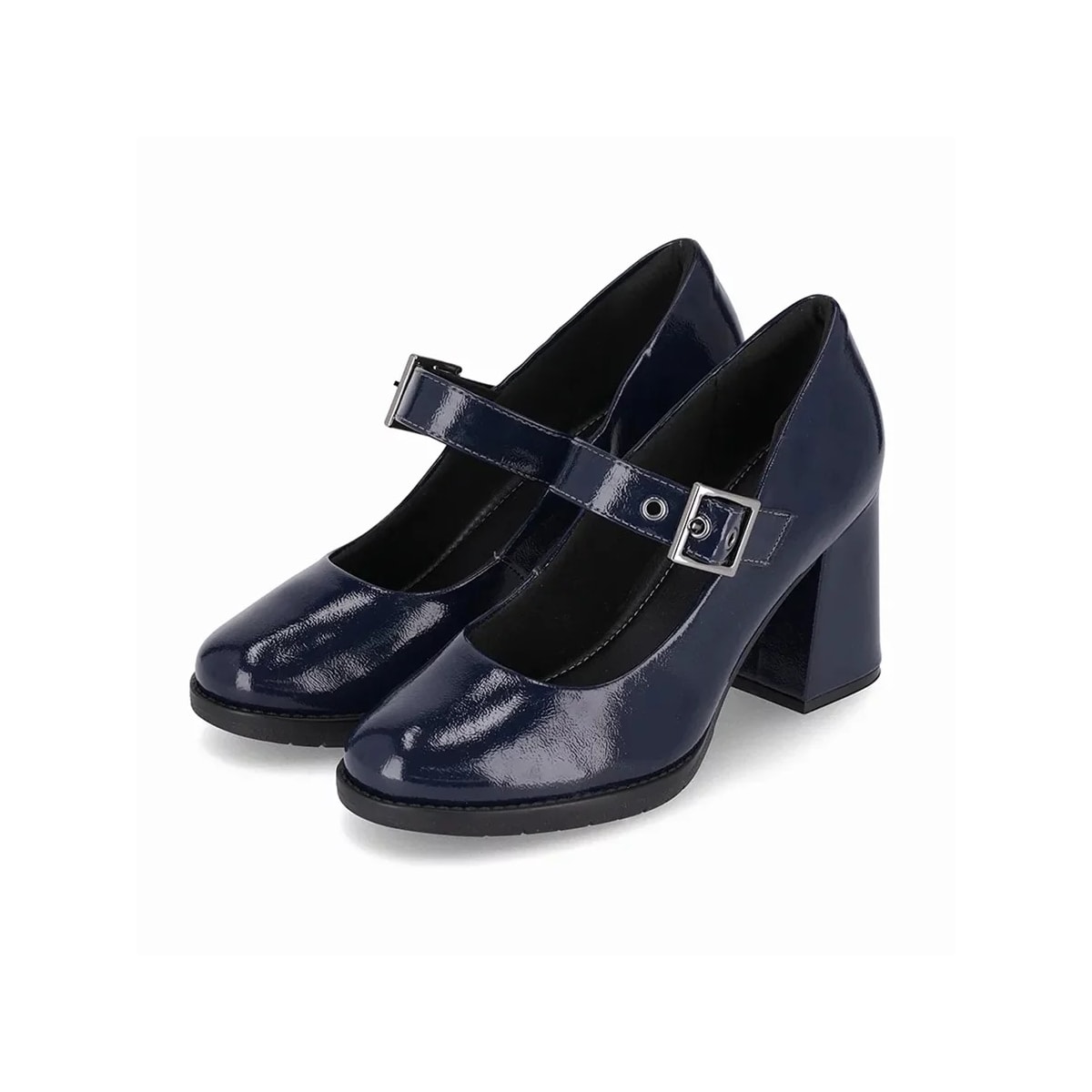 Sapato Piccadilly Boneca Salto Bloco 343008 Navy Sapato Piccadilly Boneca Salto Bloco 343008 Navy