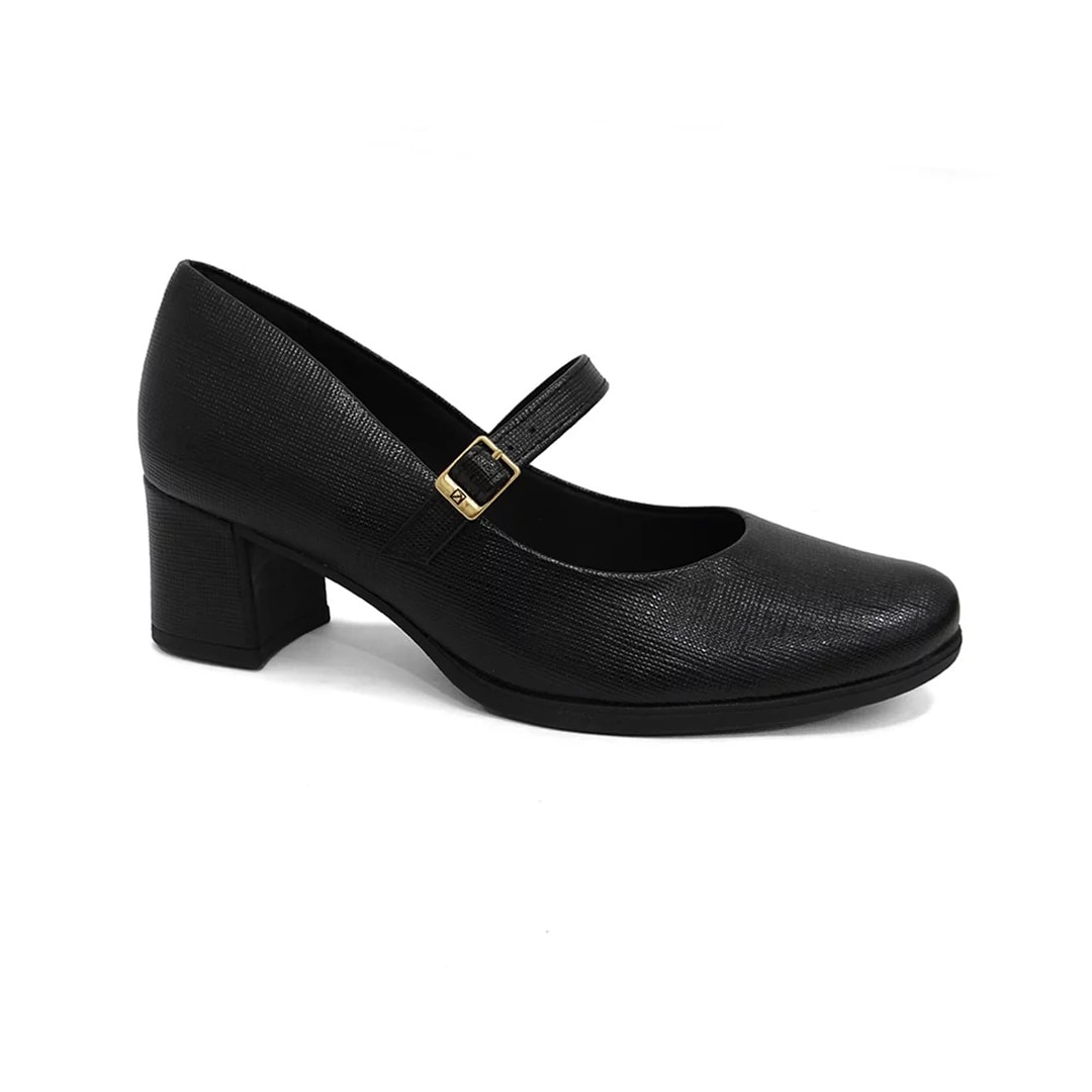 Sapato Piccadilly Boneca Salto Bloco 654021 Preto Sapato Piccadilly Boneca Salto Bloco 654021 Preto