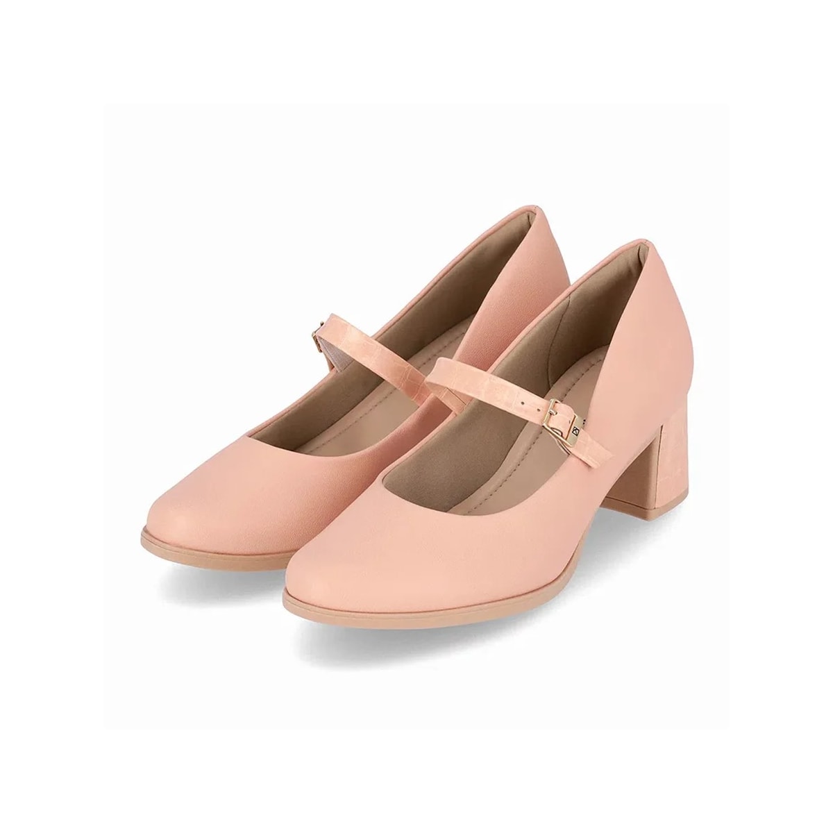 Sapato Piccadilly Boneca Salto Bloco 654021 Rose Sapato Piccadilly Boneca Salto Bloco 654021 Rose