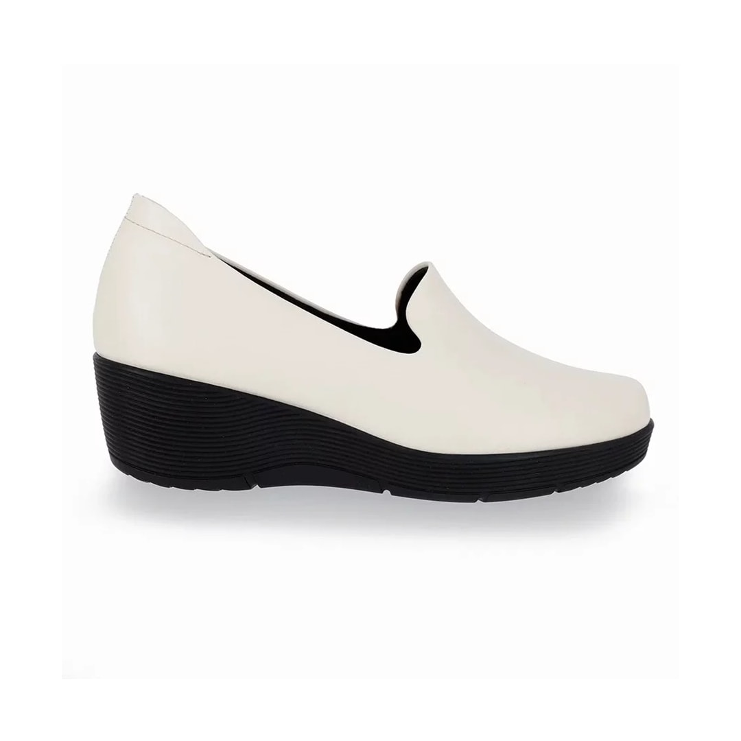 Sapato Piccadilly Conforto Anabela 271003 Off White Sapato Piccadilly Conforto Anabela 271003 Off White