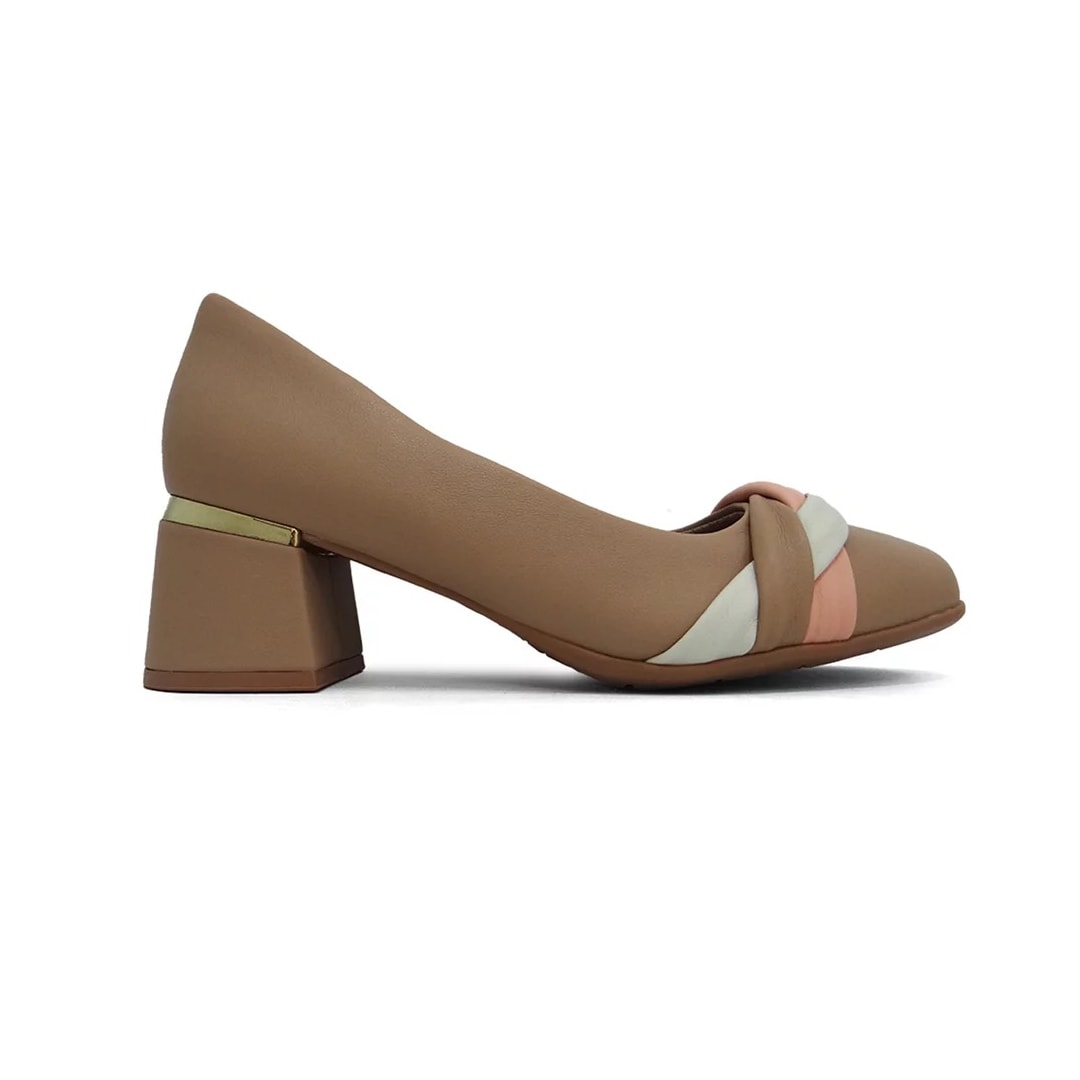 Sapato Piccadilly Feminino 748031 Nude Claro