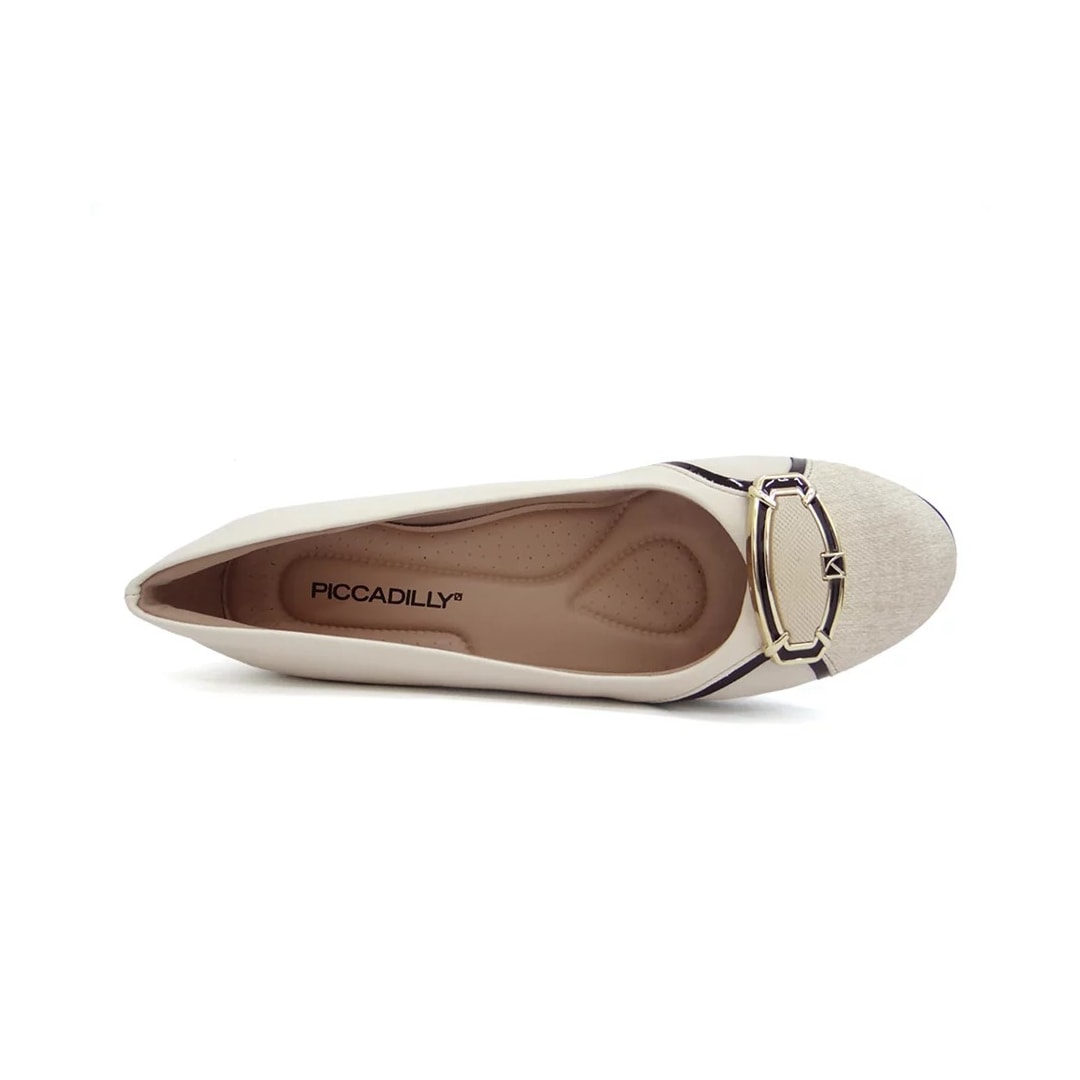 Sapato Piccadilly Joanete 110142 Off White/Preto Sapato Piccadilly Joanete 110142 Off White/Preto