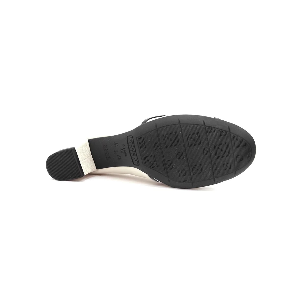 Sapato Piccadilly Joanete 110142 Off White/Preto