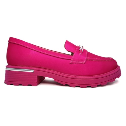 Sapato Piccadilly Mocassim Barbie 760003 Rosa Metalizado