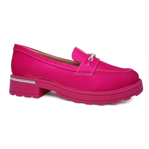 Sapato Piccadilly Mocassim Barbie 760003 Rosa Metalizado