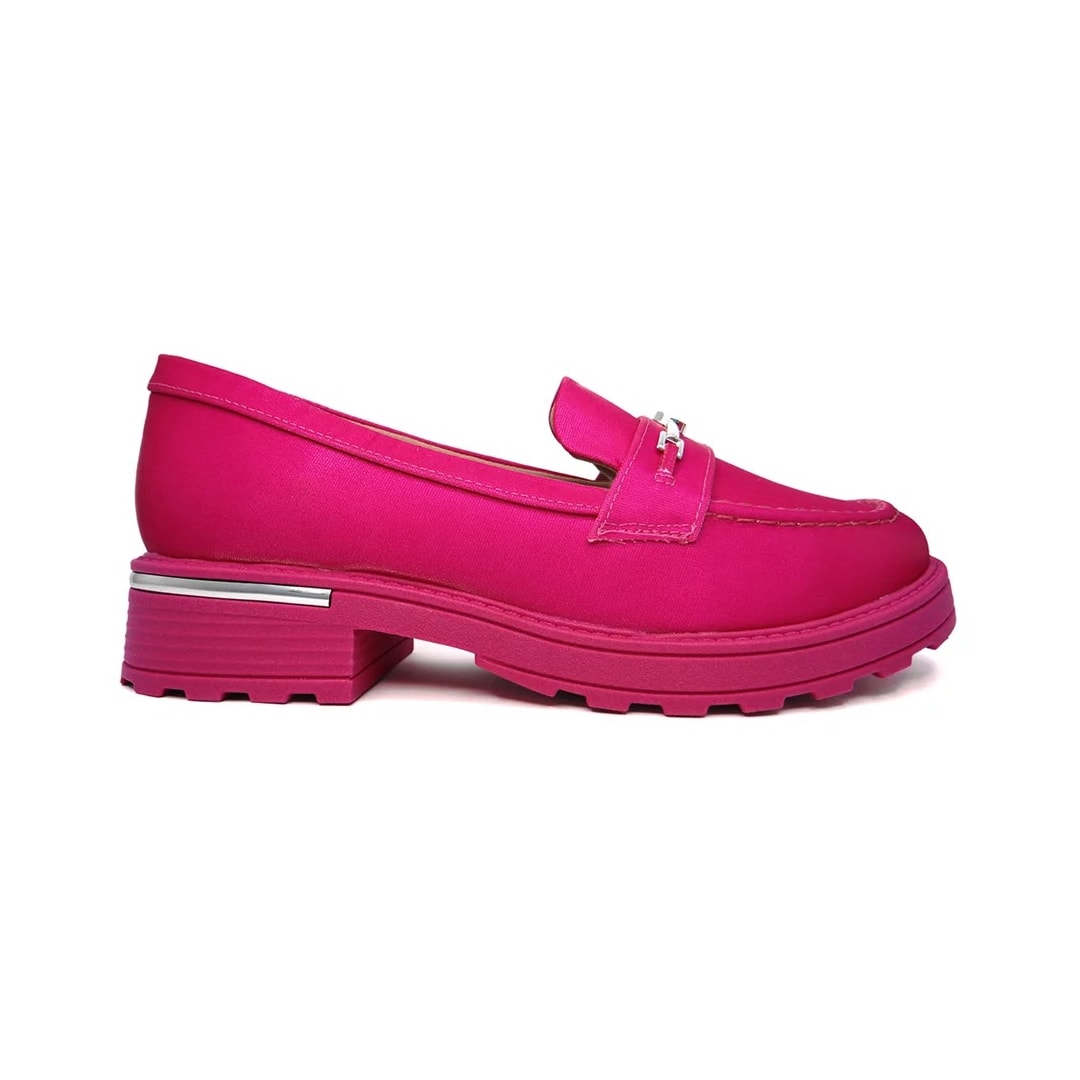 Sapato Piccadilly Mocassim Barbie 760003 Rosa Metalizado