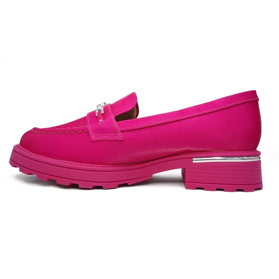 Sapato Piccadilly Mocassim Barbie 760003 Rosa Metalizado