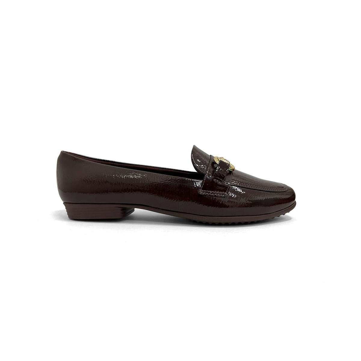 Sapato Piccadilly Mocassim Conforto 250275 Cacau Verniz