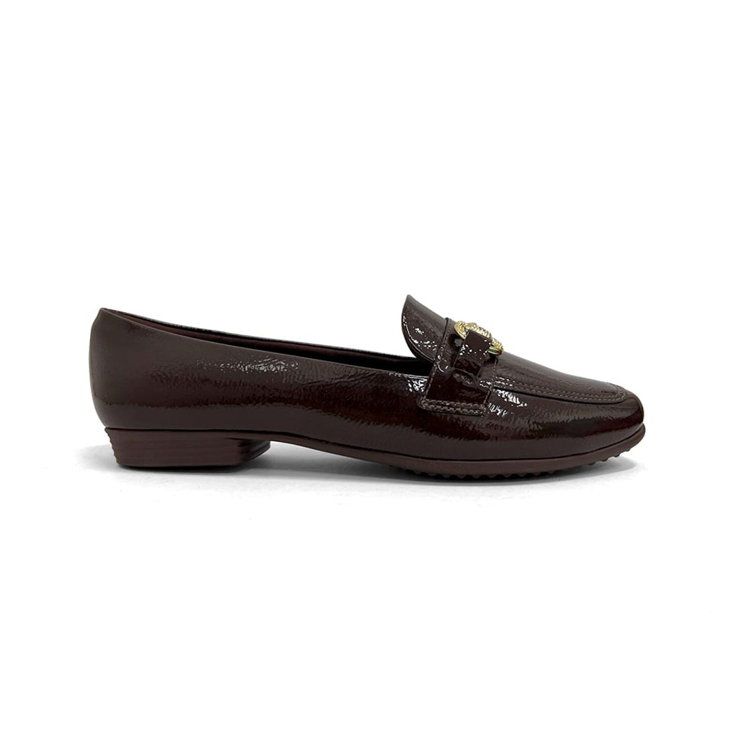 Sapato Piccadilly Mocassim Conforto 250275 Cacau Verniz Sapato Piccadilly Mocassim Conforto 250275 Cacau Verniz