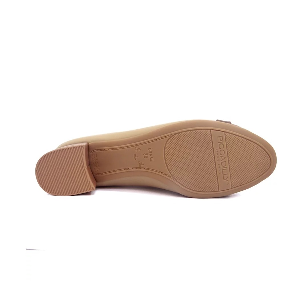 Sapato Piccadilly Peep Toe 114049 Nude Claro Sapato Piccadilly Peep Toe 114049 Nude Claro