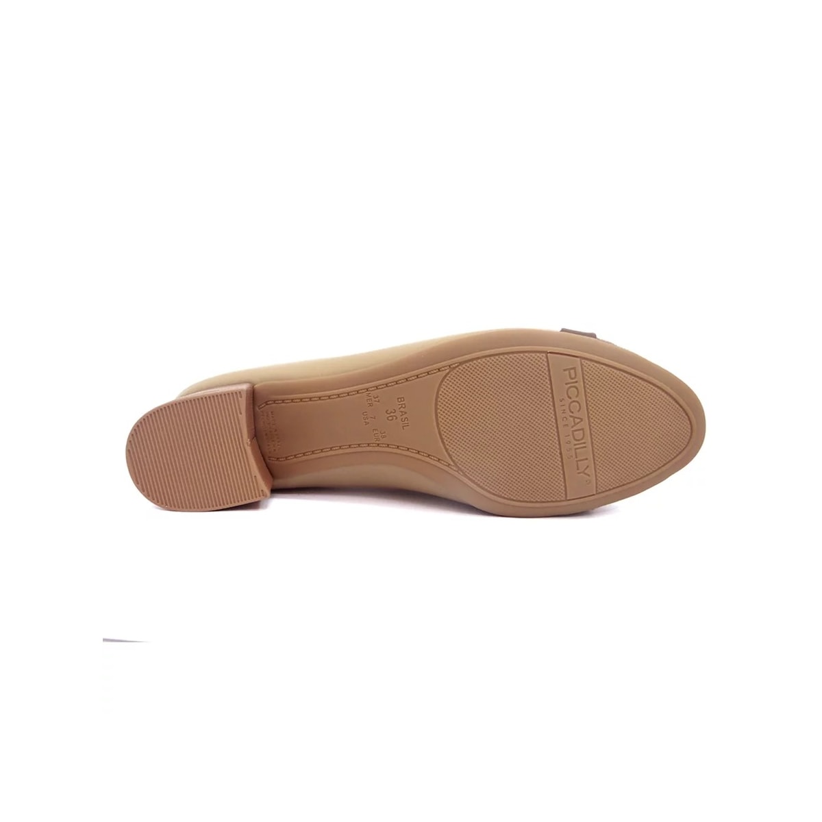Sapato Piccadilly Peep Toe 114049 Nude Claro