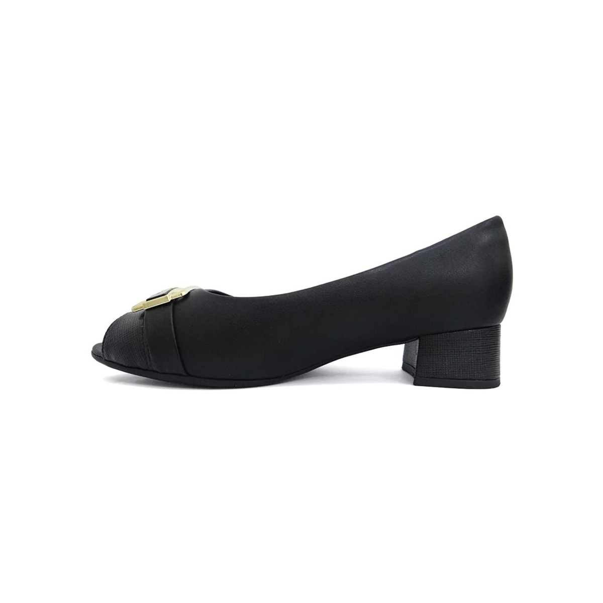 Sapato Piccadilly Peep Toe 114049 Preto Sapato Piccadilly Peep Toe 114049 Preto