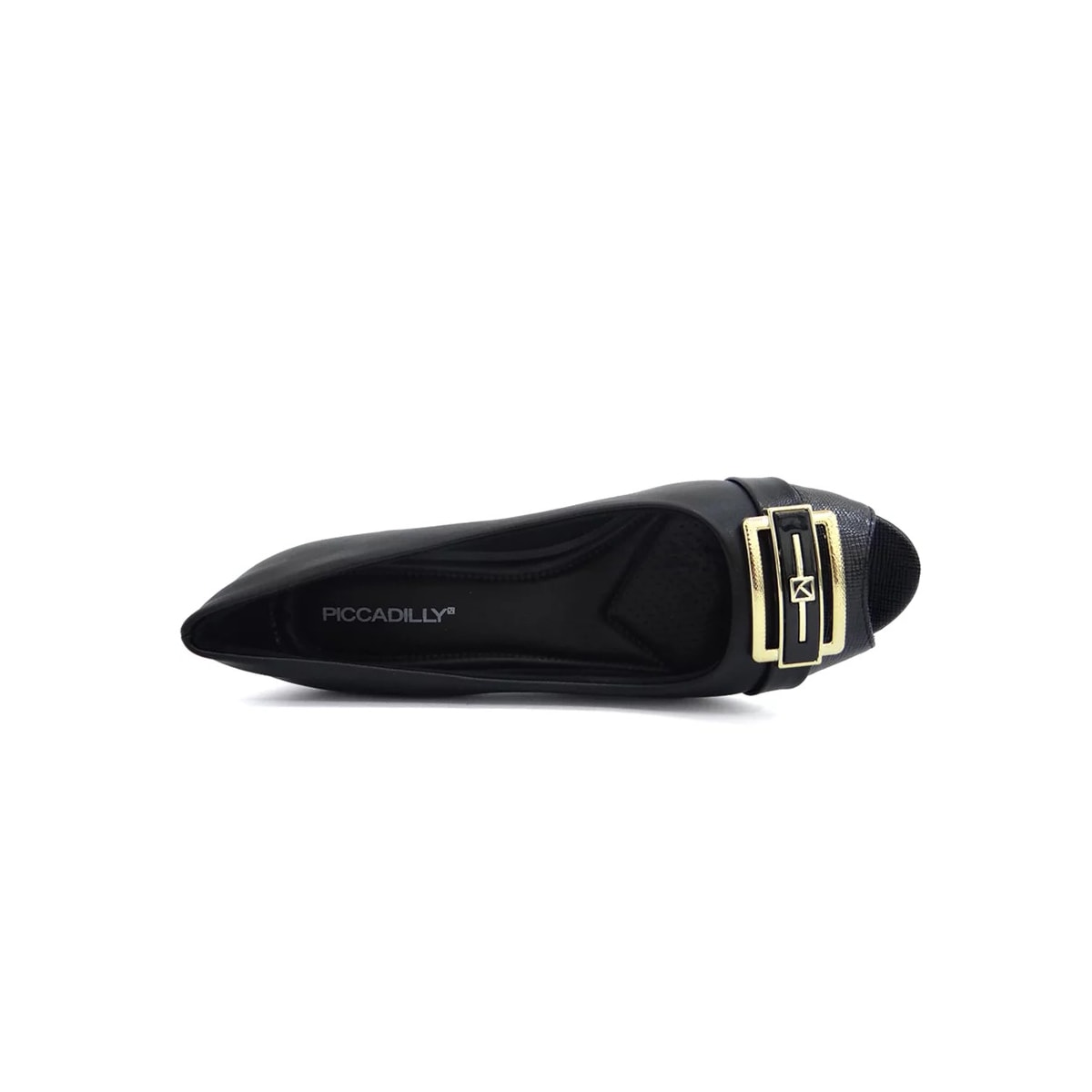 Sapato Piccadilly Peep Toe 114049 Preto Sapato Piccadilly Peep Toe 114049 Preto