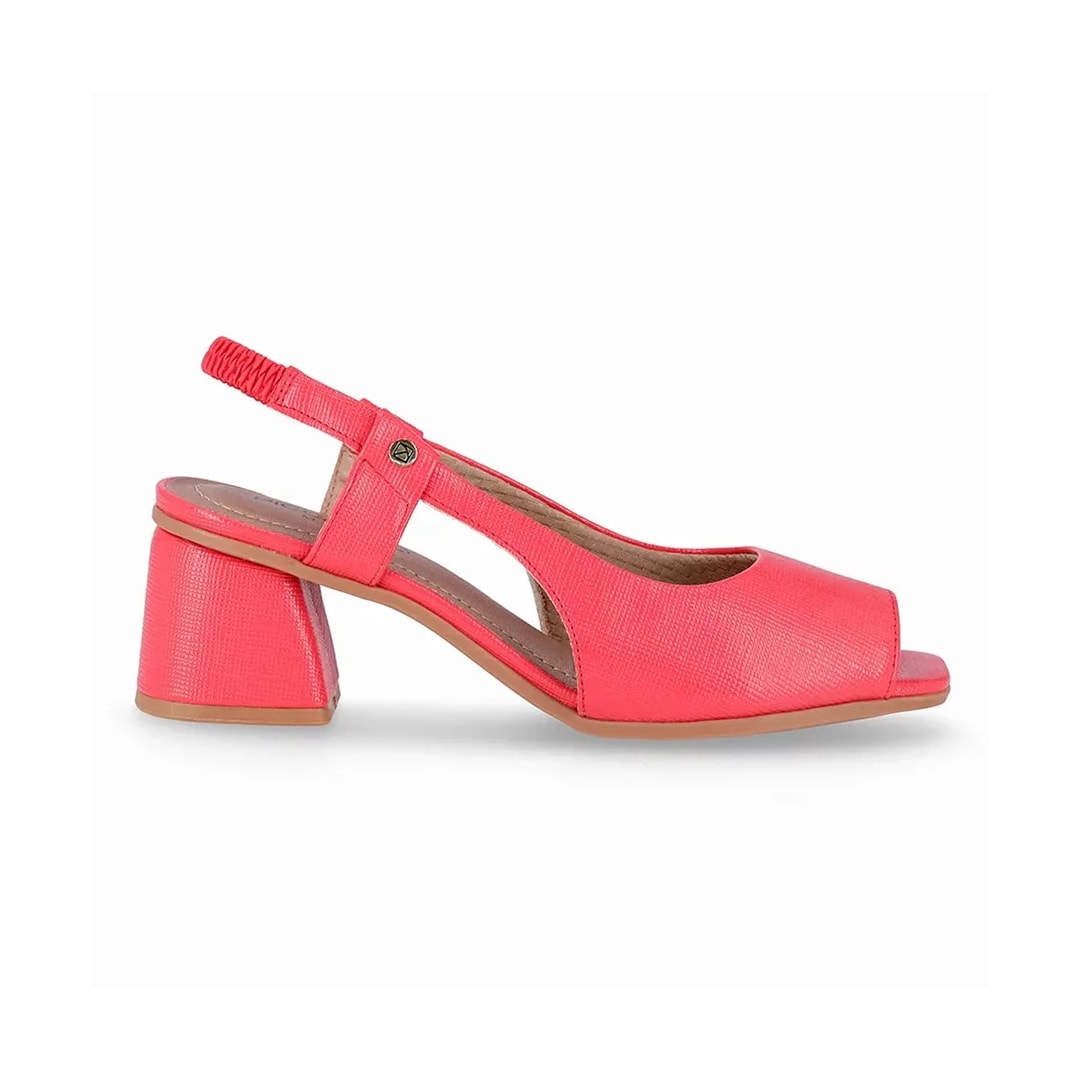 Sapato Piccadilly Peep Toe Salto Bloco 715019 Cereja