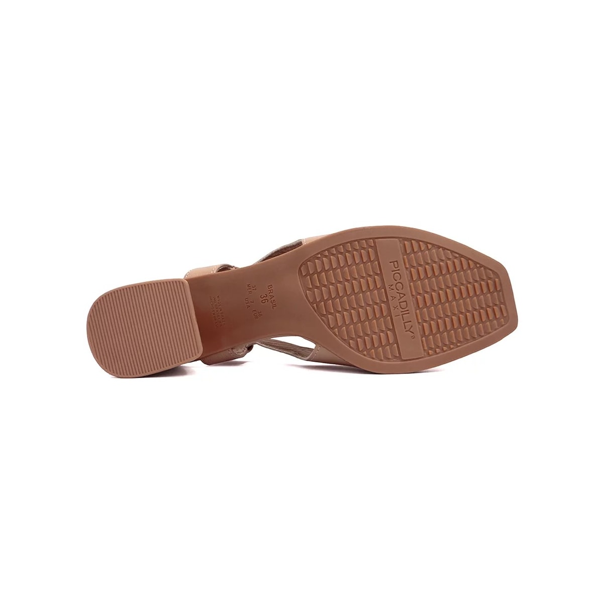 Sapato Piccadilly Peep Toe Salto Bloco 715019 Nude Claro