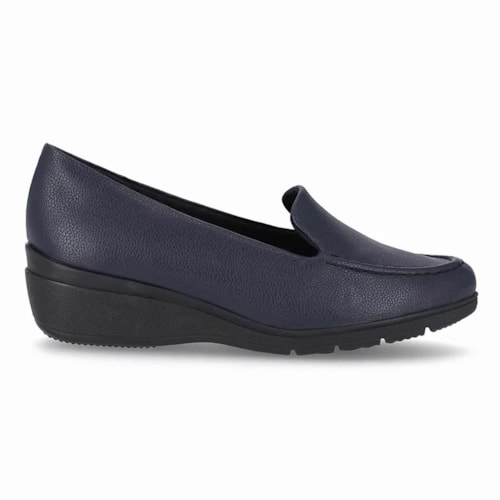 Sapato Piccadilly Salto Anabela 117117 Navy