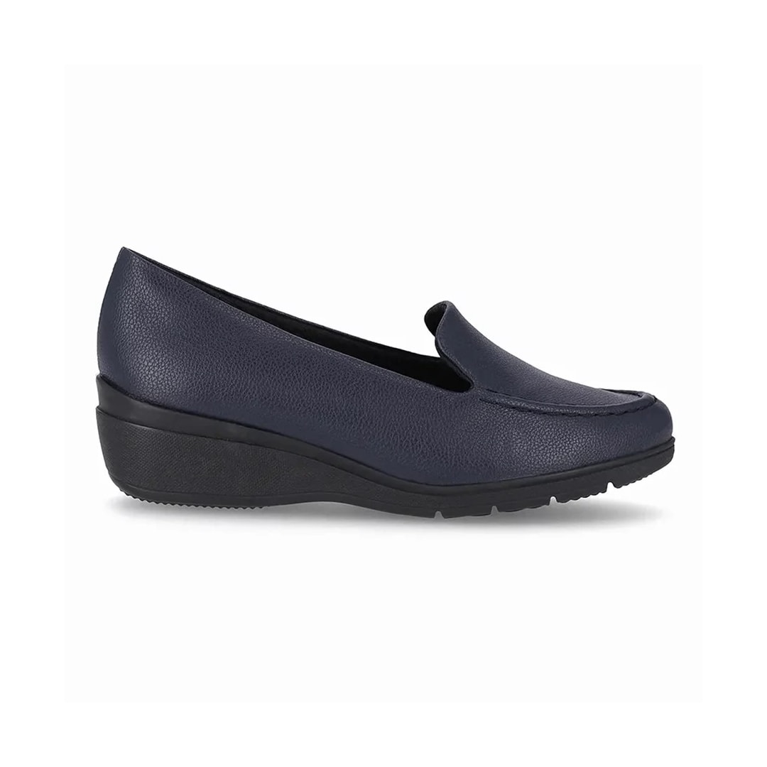 Sapato Piccadilly Salto Anabela 117117 Navy