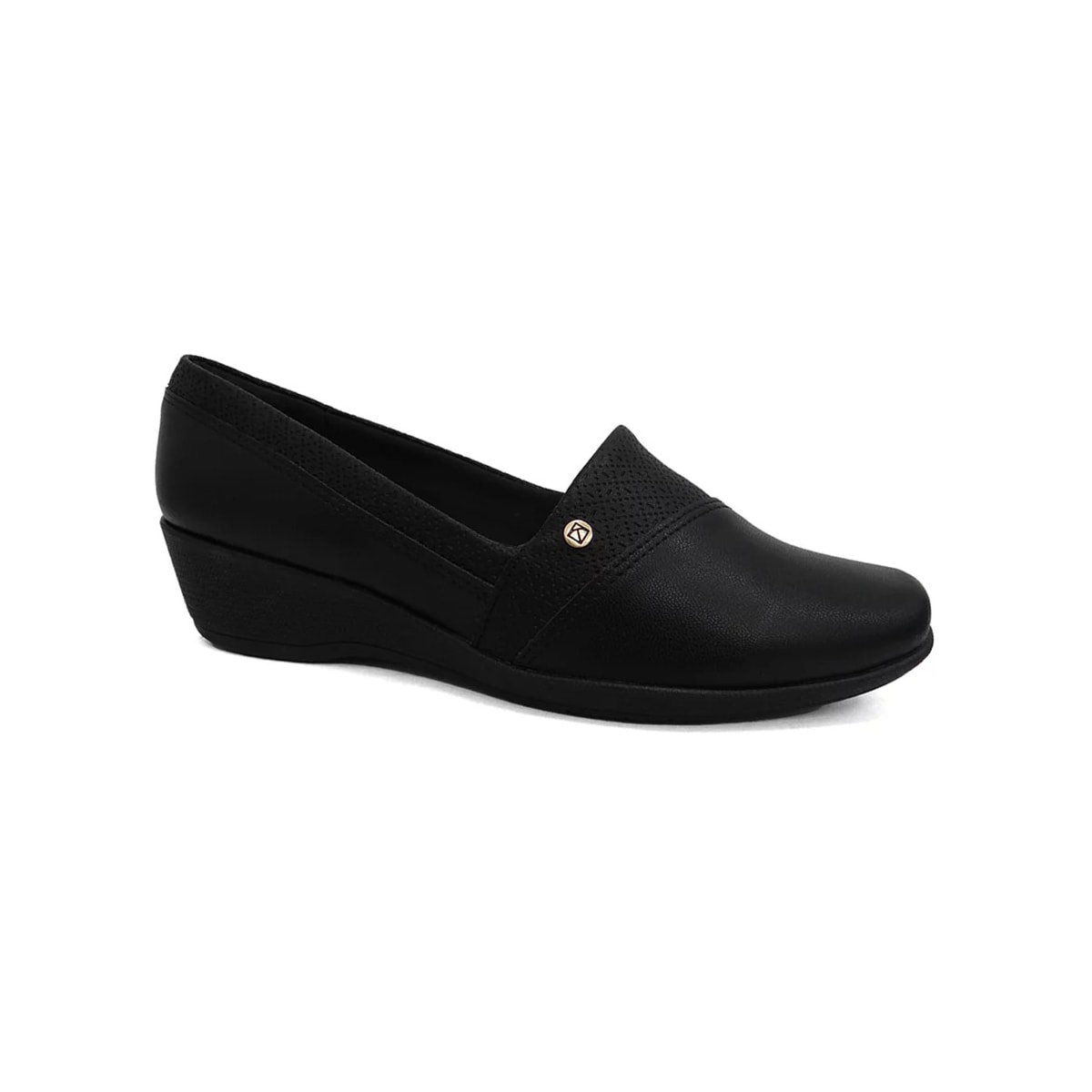 Sapato Piccadilly Salto Anabela 143214 Preto Sapato Piccadilly Salto Anabela 143214 Preto