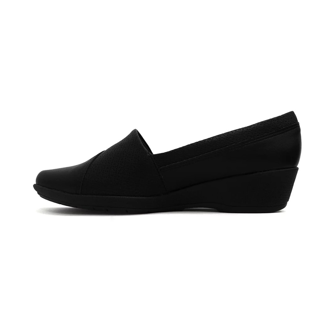 Sapato Piccadilly Salto Anabela 143214 Preto