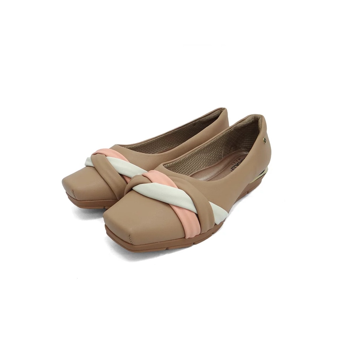 Sapato Piccadilly Salto Baixo 147309 Nude Claro Sapato Piccadilly Salto Baixo 147309 Nude Claro