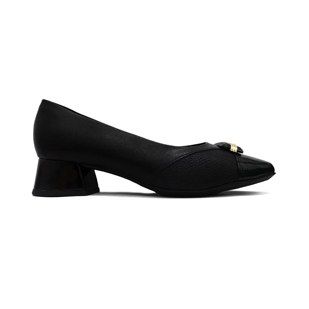 Sapato Piccadilly Salto Baixo 160078 Preto Sapato Piccadilly Salto Baixo 160078 Preto