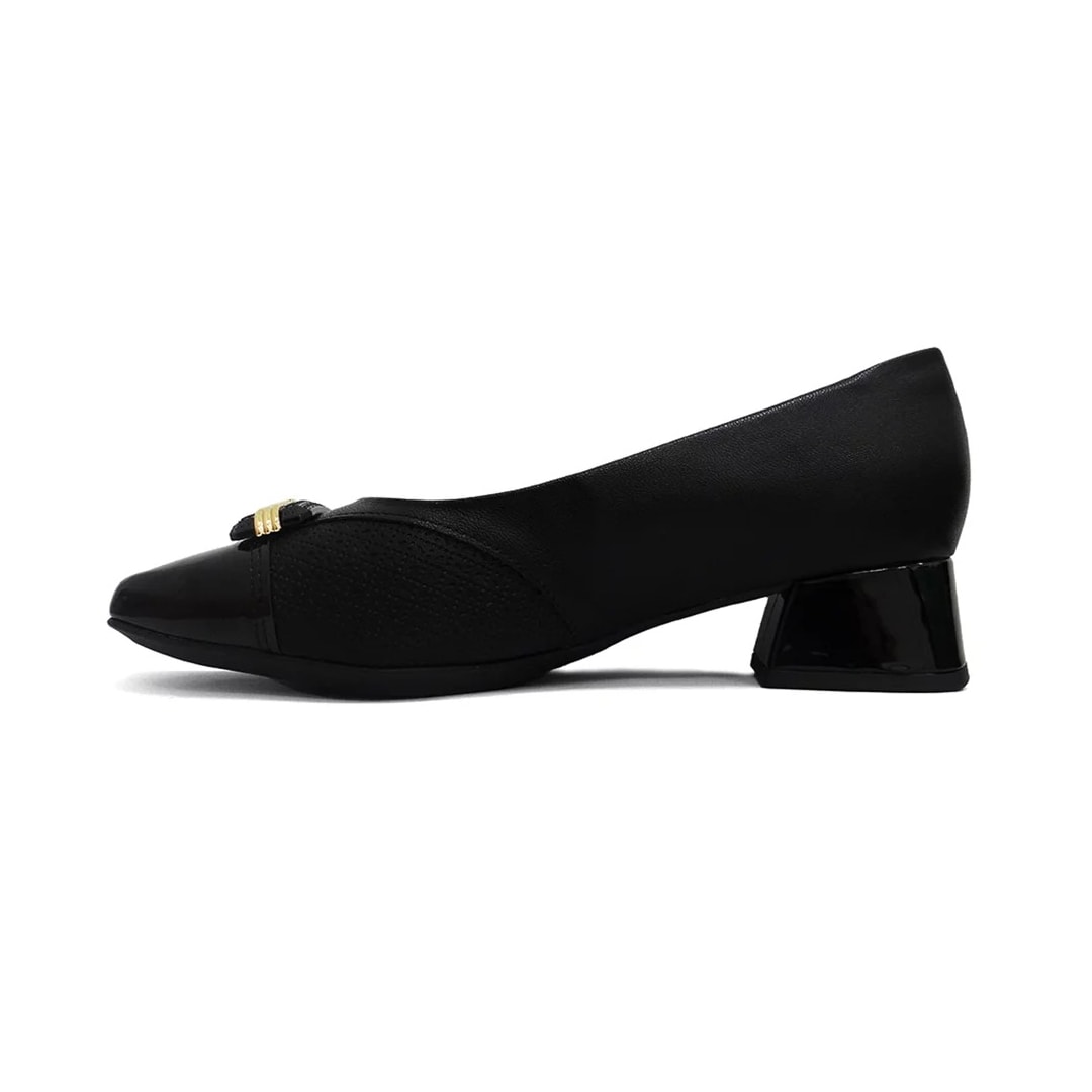 Sapato Piccadilly Salto Baixo 160078 Preto