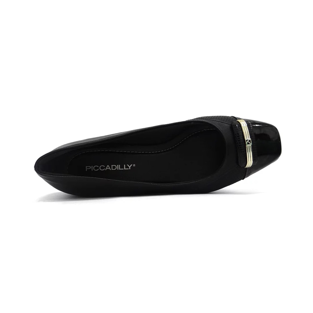 Sapato Piccadilly Salto Baixo 160078 Preto