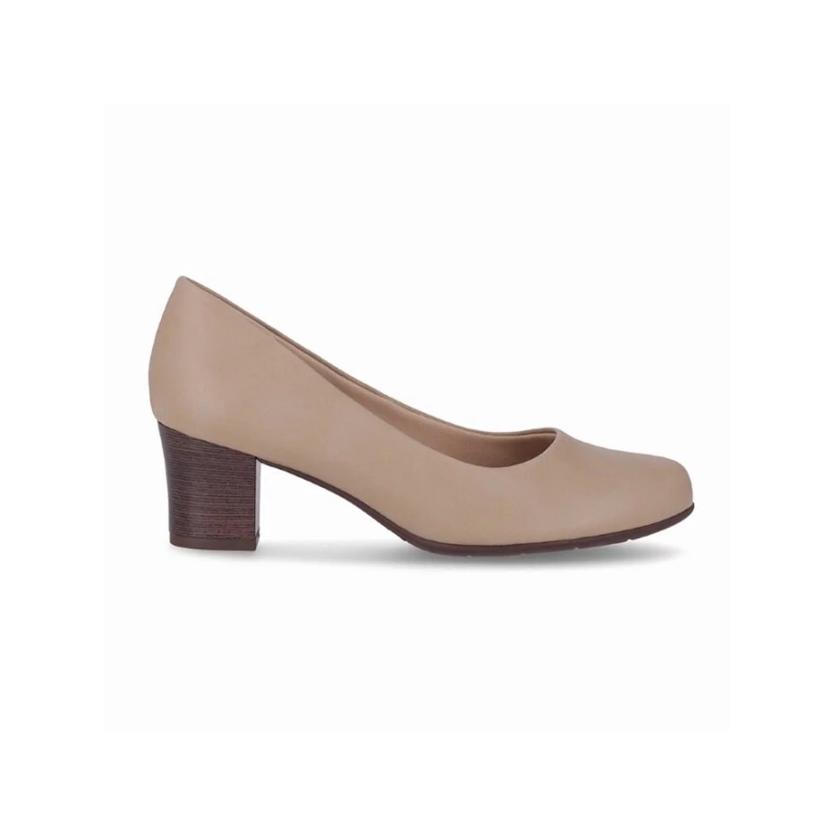 Sapato Piccadilly Salto Bloco 110072 Areia Sapato Piccadilly Salto Bloco 110072 Areia