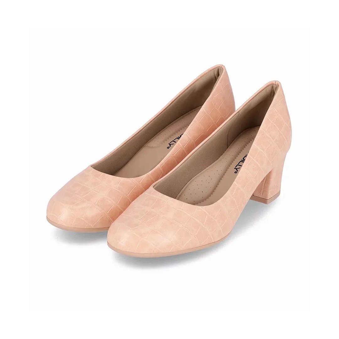 Sapato Piccadilly Salto Bloco 110072 Rose