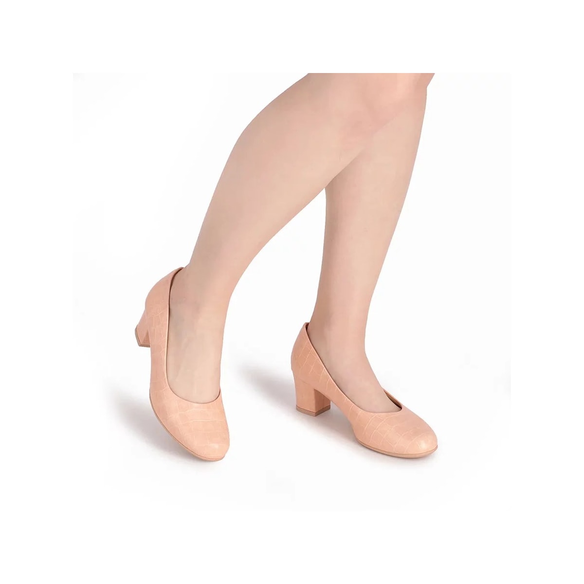 Sapato Piccadilly Salto Bloco 110072 Rose