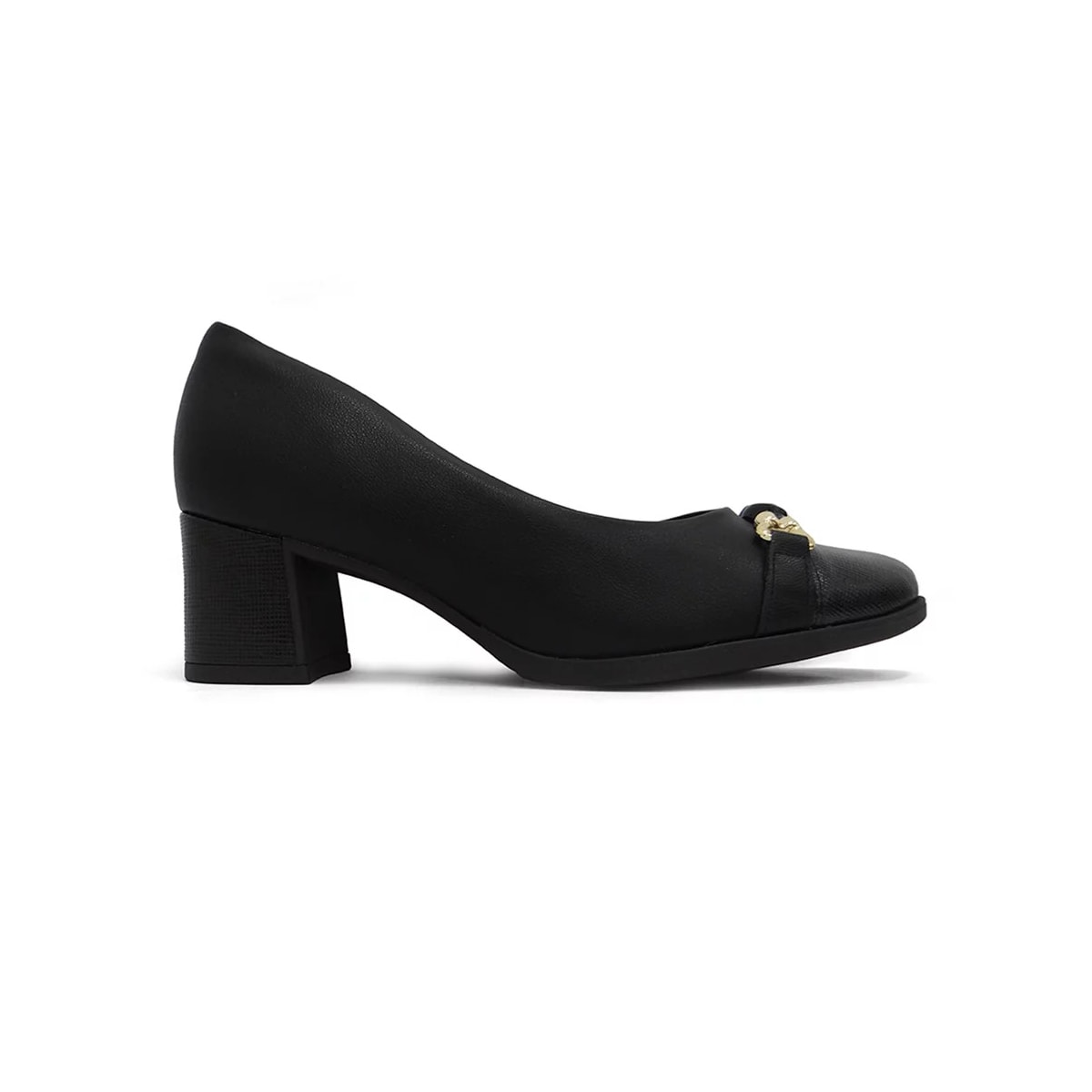 Sapato Piccadilly Salto Bloco 654046 Preto Sapato Piccadilly Salto Bloco 654046 Preto