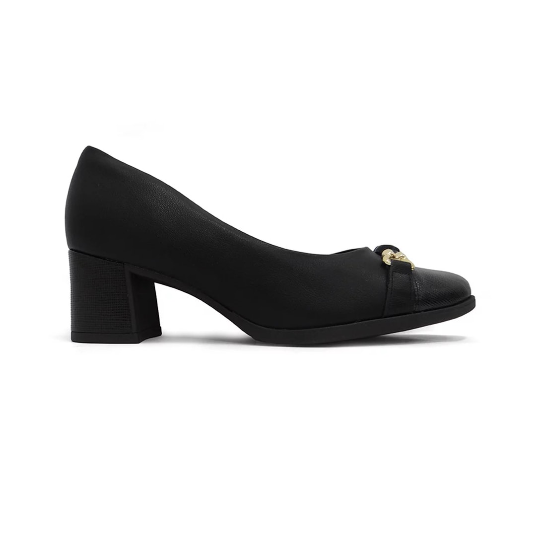 Sapato Piccadilly Salto Bloco 654046 Preto Sapato Piccadilly Salto Bloco 654046 Preto