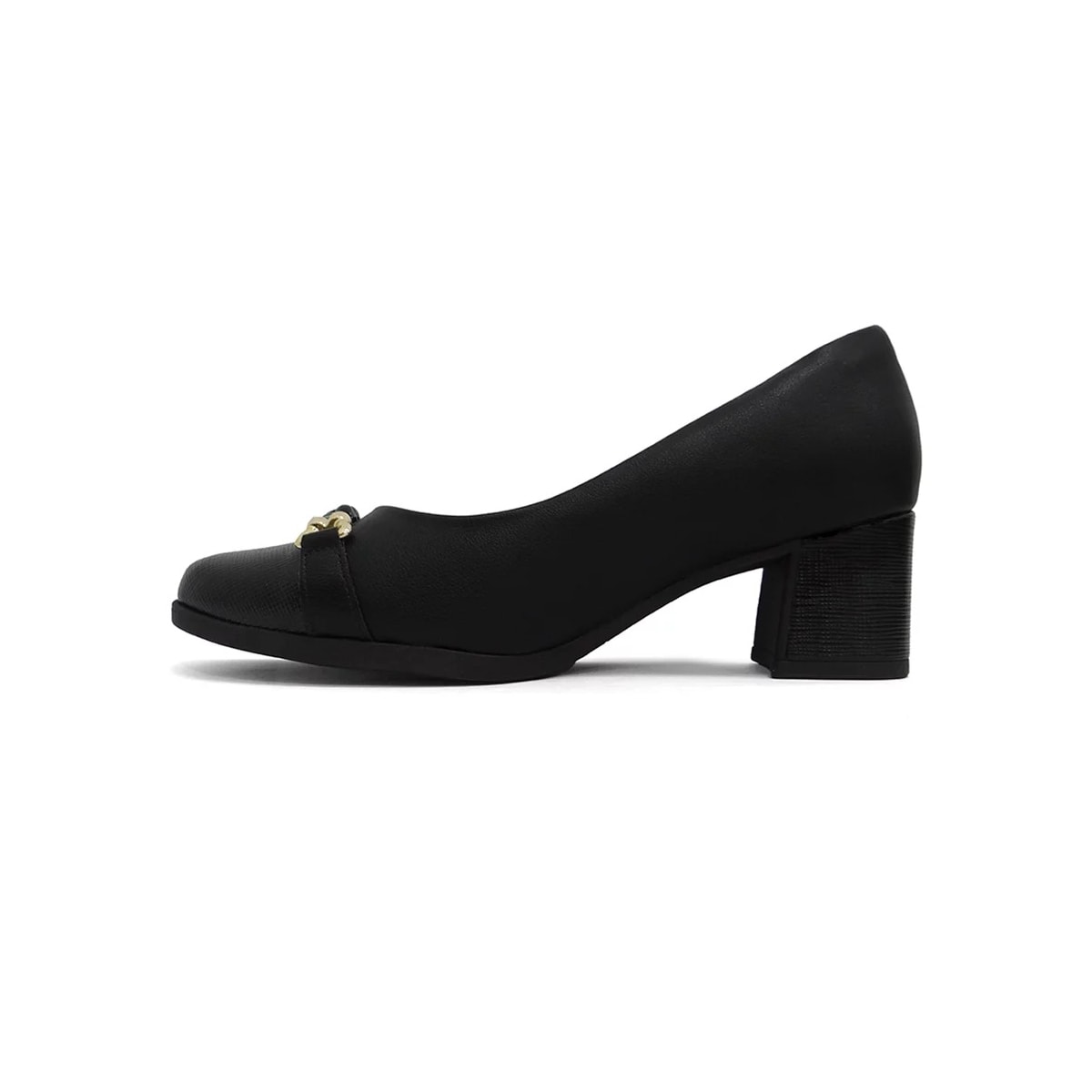 Sapato Piccadilly Salto Bloco 654046 Preto Sapato Piccadilly Salto Bloco 654046 Preto