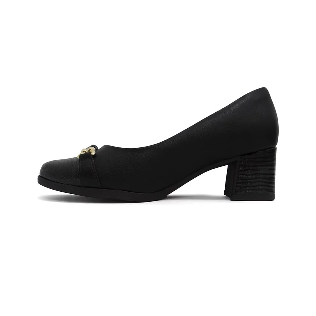 Sapato Piccadilly Salto Bloco 654046 Preto Sapato Piccadilly Salto Bloco 654046 Preto