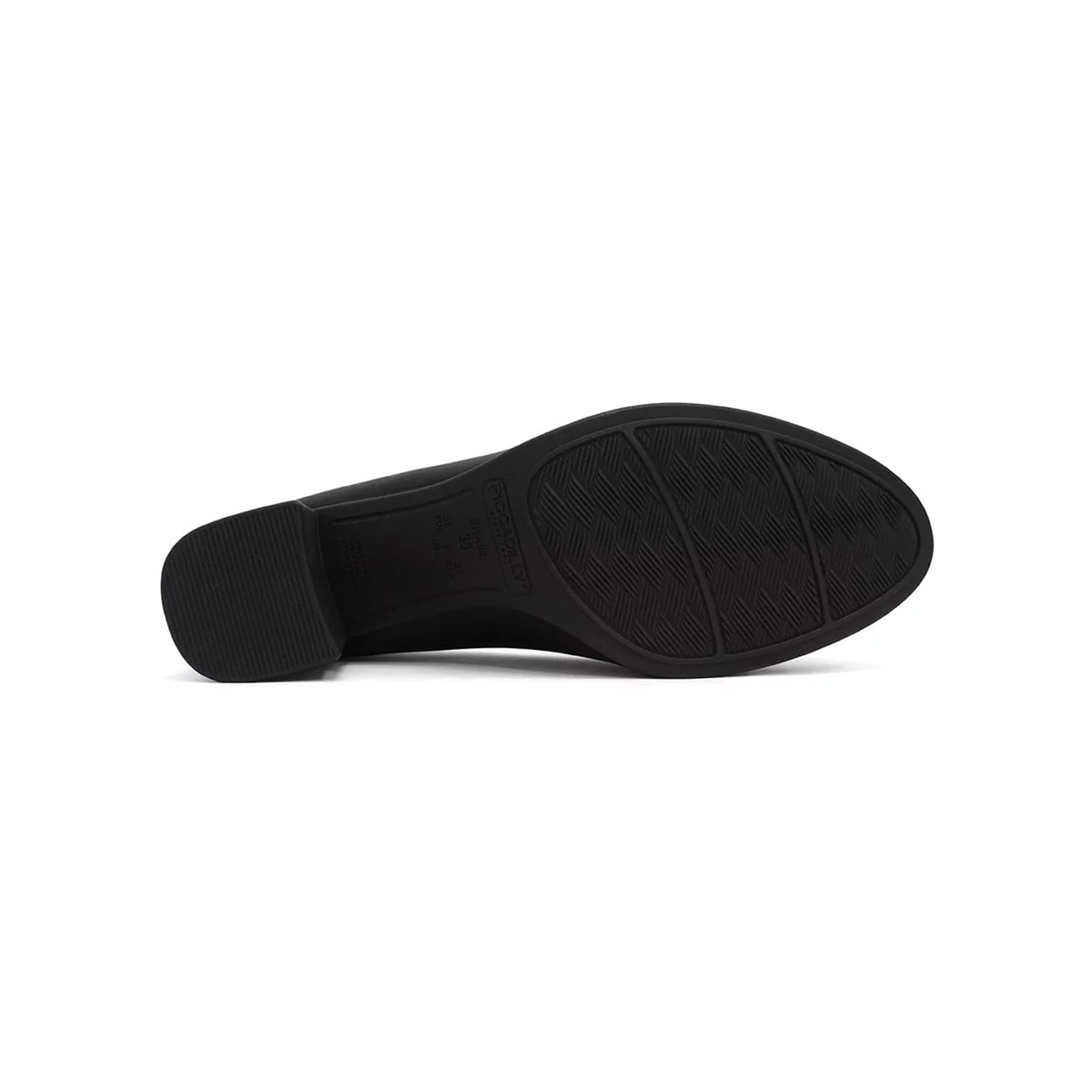 Sapato Piccadilly Salto Bloco 654046 Preto