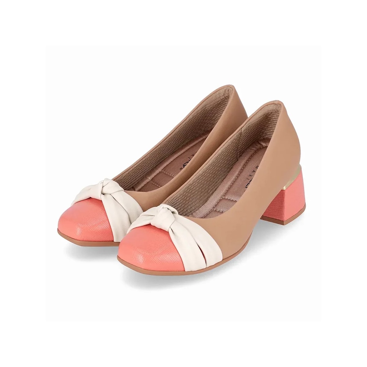 Sapato Piccadilly Salto Bloco 748030 Nude Claro Sapato Piccadilly Salto Bloco 748030 Nude Claro