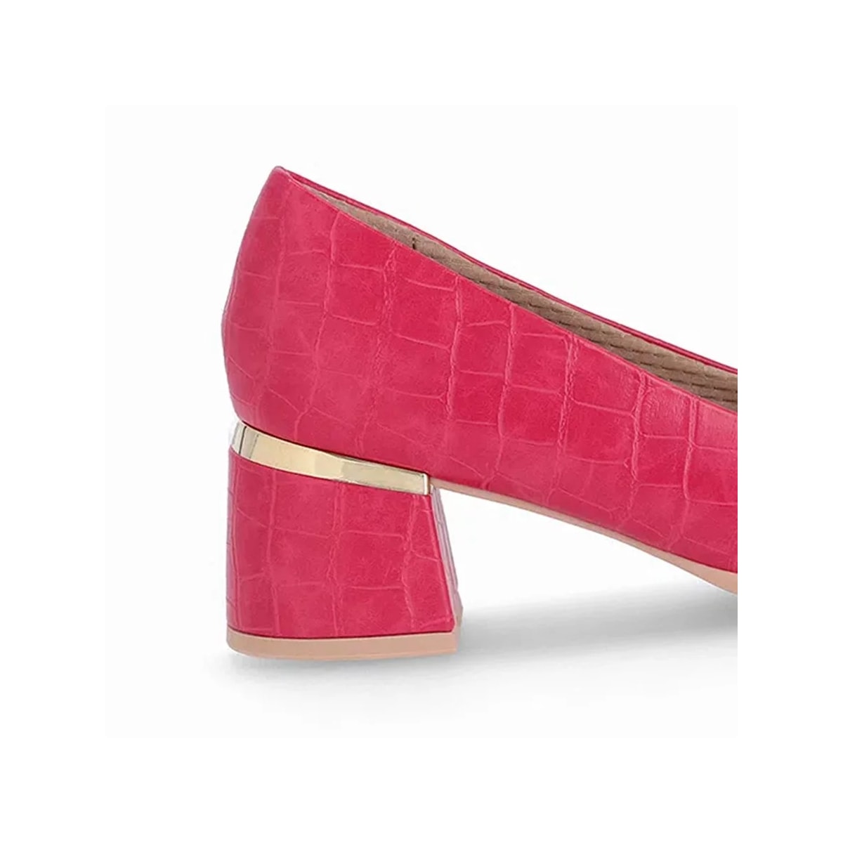 Sapato Piccadilly Salto Bloco 749009 Pitaya Sapato Piccadilly Salto Bloco 749009 Pitaya