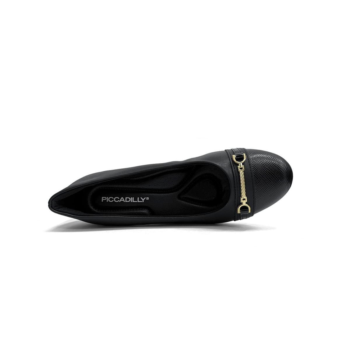Sapato Piccadilly Salto Bloco Médio 110200 Preto Sapato Piccadilly Salto Bloco Médio 110200 Preto