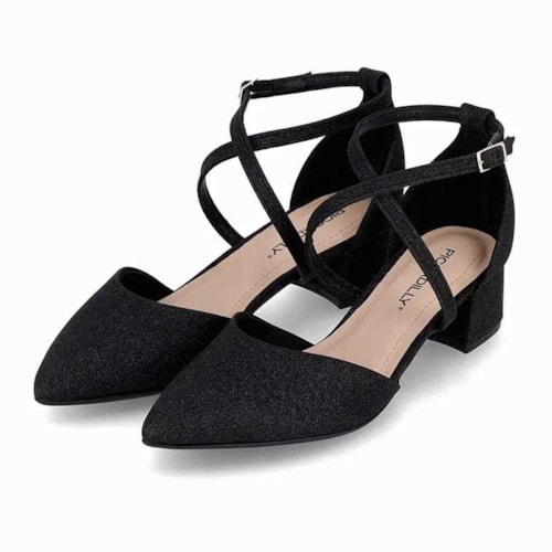 Detalhe - Sapato Piccadilly Scarpin 739041 Preto