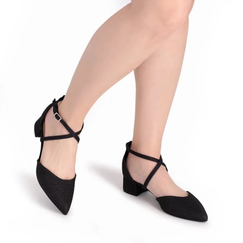 Detalhe - Sapato Piccadilly Scarpin 739041 Preto
