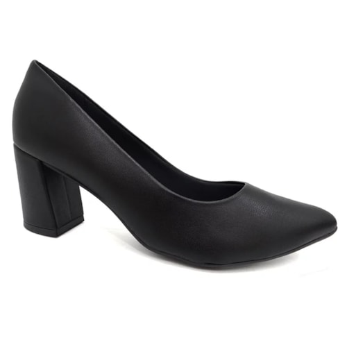 Sapato Piccadilly Scarpin 745135 Preto Fosco