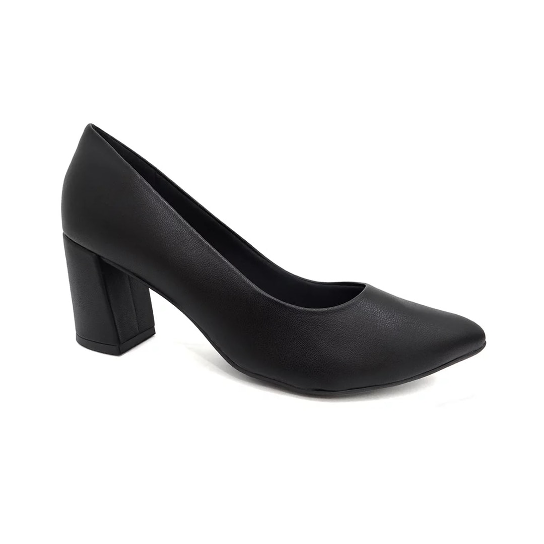 Sapato Piccadilly Scarpin 745135 Preto Fosco
