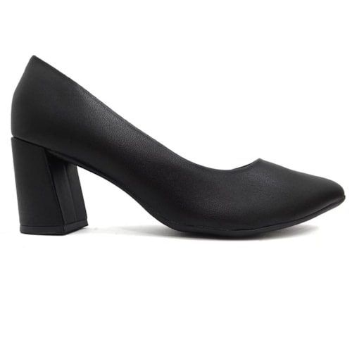Detalhe - Sapato Piccadilly Scarpin 745135 Preto Fosco