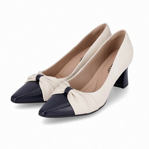 SAPATO PICCADILLY SCARPIN 764002 (O389) - OFF WHITE/NAVY