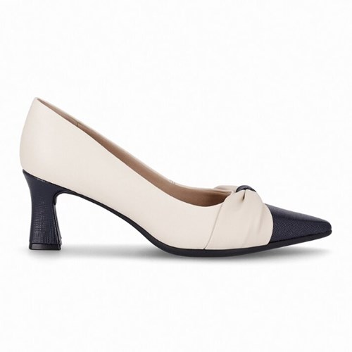 SAPATO PICCADILLY SCARPIN 764002 (O389) - OFF WHITE/NAVY