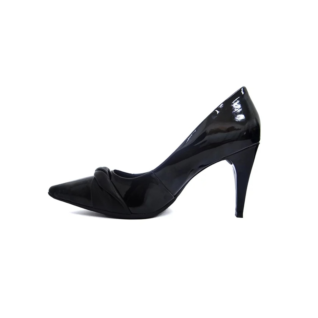 Sapato Piccadilly Scarpin Barbie 750017 Preto Verniz